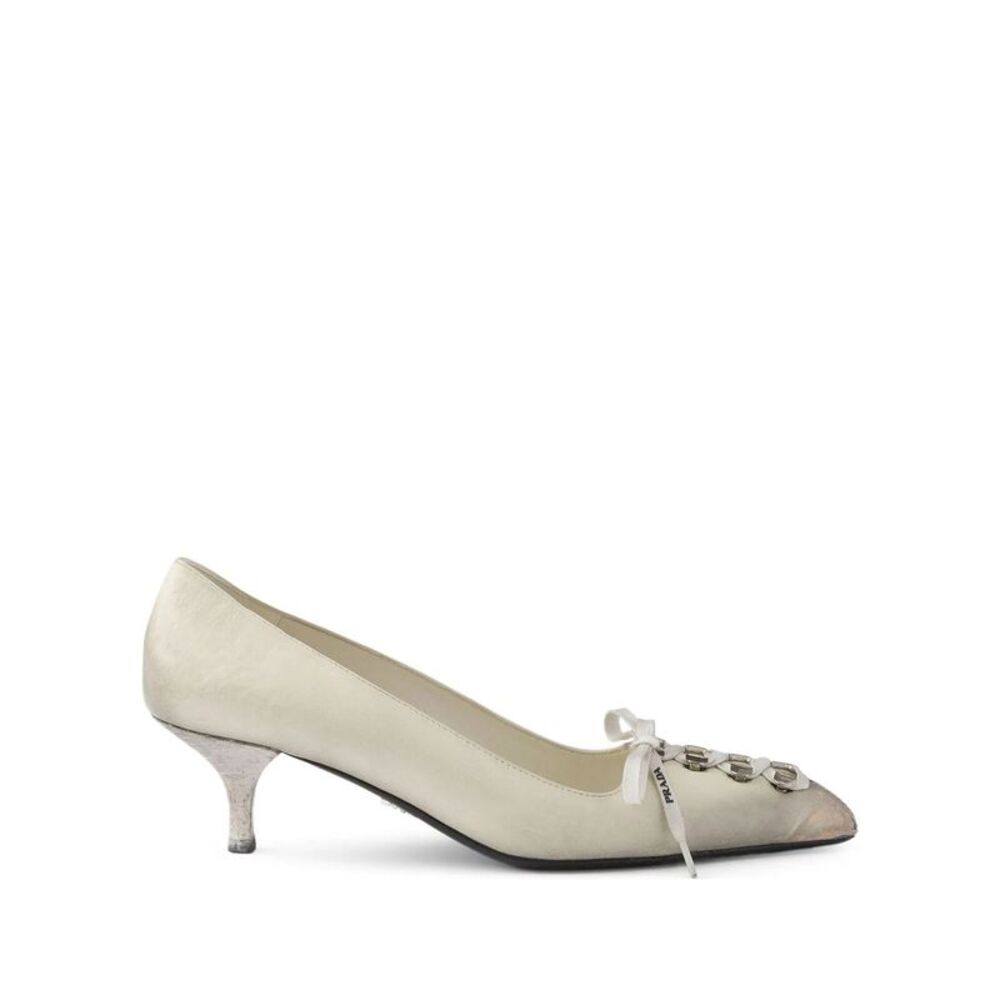Prada Women Décolleté In Pelle Effetto Anticato